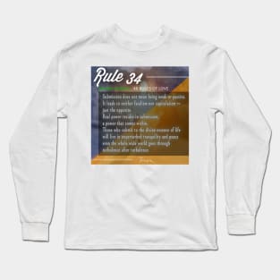 40 RULES OF LOVE - 34 Long Sleeve T-Shirt